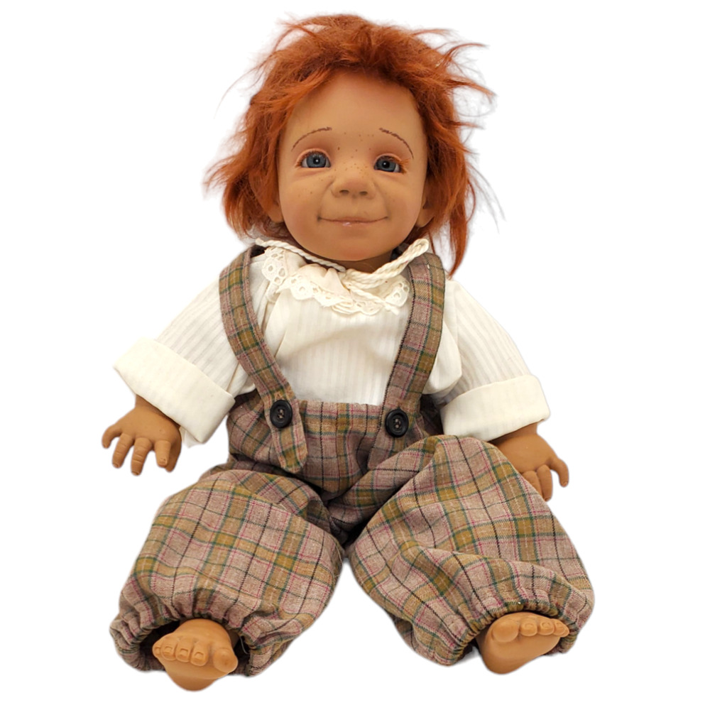 Vtg 1992 German Petra Jeckle Jansen KunstlerPuppen Doll Sandy Signed No Hat